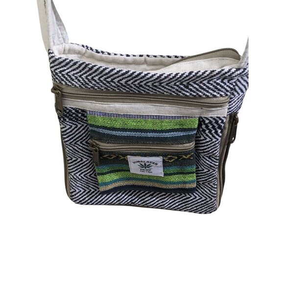 Handmade Himalayan Hemp Shoulder Cross Body Bag Boho Aztec Southwest Hippie - Picture 4 of 8